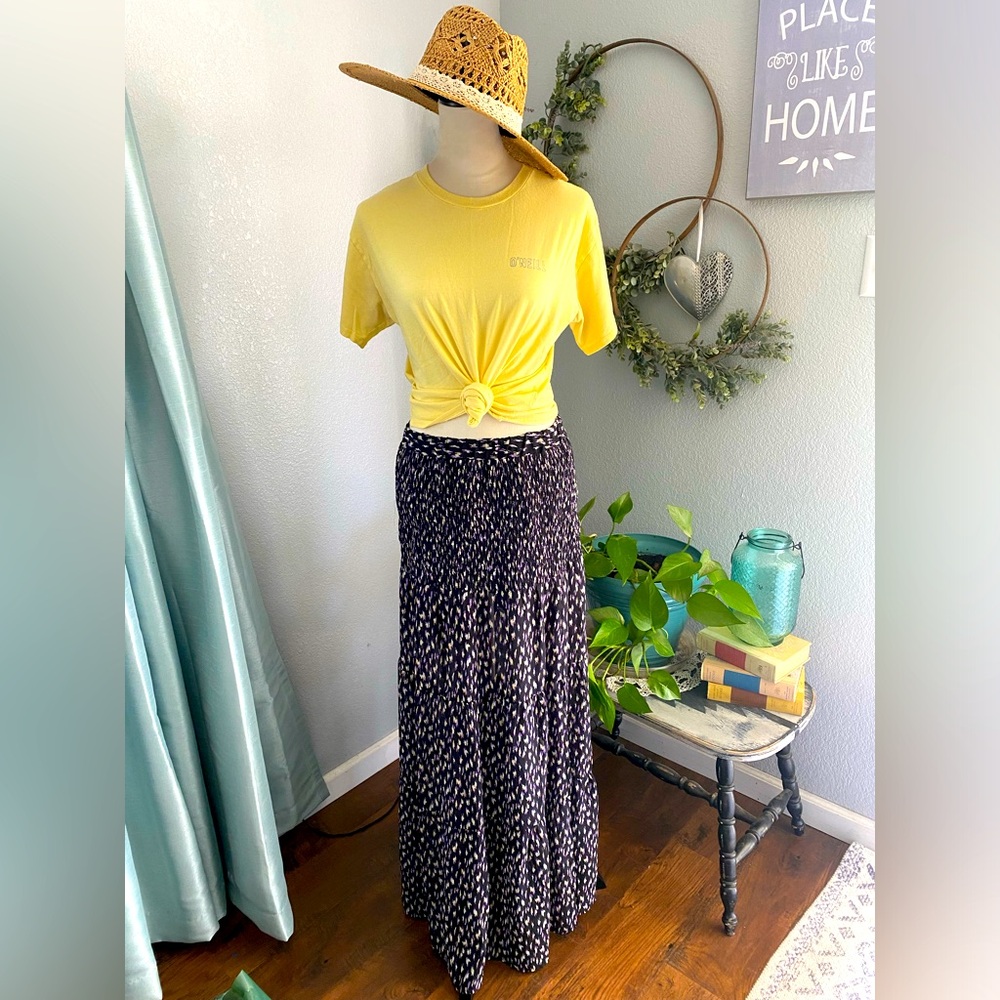Code Mode Smocked Maxi Skirt - image 1
